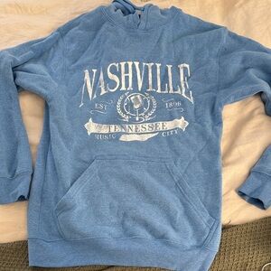 Nashville Graphic Women's Blue Hoodie